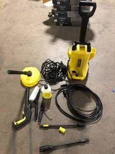 Karcher 2000 Max PSI 1.45 GPM K 2 Power Control Cold Water CHK Corded Electric Pressure Washer Car Kit and Surface Cleaner    Customer Returns See Pictures