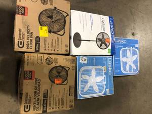 Lot of Assorted Fans Various Models and Conditions  Customer Returns See Pictures