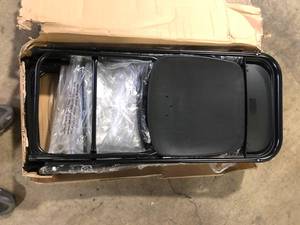 Karl home Black Steel Frame Plastic Seat Folding Chairs (Set of 6) Customer Returns See Pictures