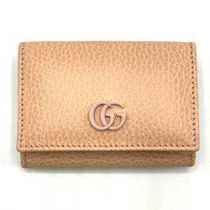 GUCCI Pink Double G Leather Mini Wallet - Authentic $500 Retail