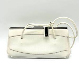 GUCCI White Leather Shoulder Bag - Authentic $550 Retail