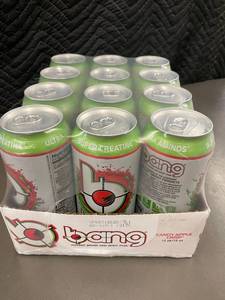 lot 8 image: Bang Candy Apple Crisp Energy Drink 12-pack