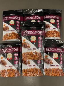 lot 23 image: A3 - CHXN-SNX Crispy Protein Bites Sweet BBQ 7 bags
