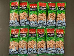 lot 24 image: Lot of 12 Emerald Salt & Pepper Cashews (1.25 oz Each)