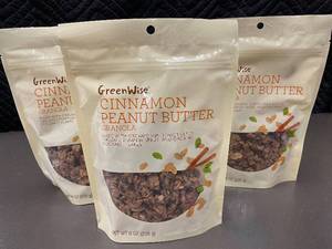 lot 32 image: E3 - GreenWise Cinnamon Peanut Butter Granola 8 Oz - Pack of 3