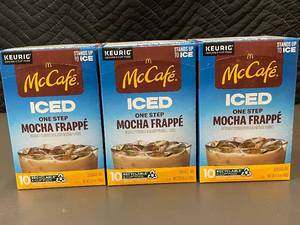 lot 44 image: McCafe KEURIG Iced Mocha Frappe K-Cup Pods - 30 Count