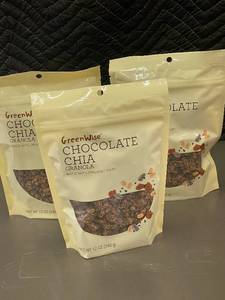 lot 47 image: GA 1 - GreenWise Chocolate Chia Granola - 3 Pack