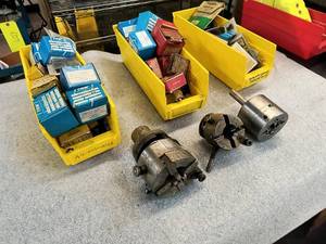 lot 3 image: (3) Geometric Die Heads Consisting ...