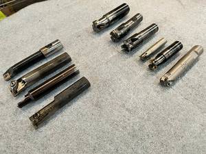 lot 55 image: (6) Assorted Indexable End Mills an...