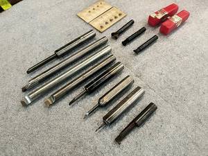 lot 60 image: (8) Assorted Size Boring Bars (1) D...