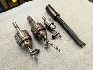 lot 75 image: (3) Assorted Drill Chucks Consistin...