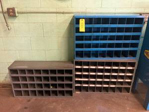 lot 85 image: (3) hardwareparts organizer bins...