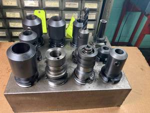 lot 92 image: (11) Cat 40 CNC Tool Holders with M...