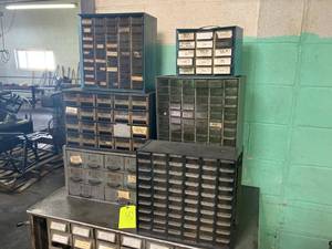 lot 101 image: Hardware organizers, most are empty...