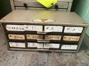 lot 113 image: Numbered end mills index marked car...