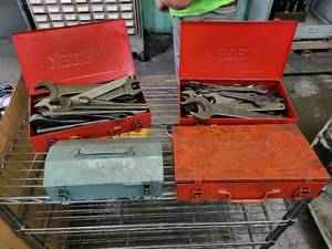 lot 143 image: (3) Mazak tool boxes and Wasino too...