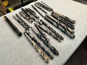 lot 166 image: (24) Assorted Morse Taper Drills...