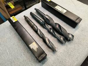 lot 167 image: (3) Interstate Morse Taper 4 Drills...