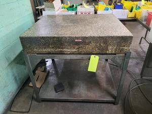 lot 244 image: Granite surface and steel stand TK ...
