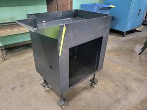 lot 246 image: Adjustable Height Parts cart...