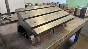 lot 247 image: 10 x 15 T-Slotted Tilting table T...