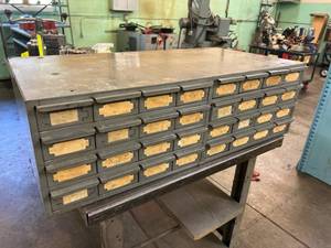 lot 258 image: Hallowell 32-drawer organizer cabin...