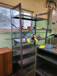 lot 277 image: Metal shelf...