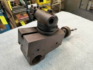 lot 313 image: Lathe Turret with 1-12 in .Tool Po...