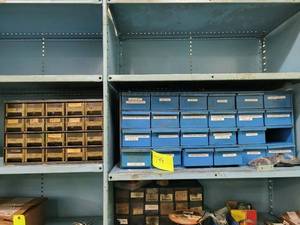 lot 345 image: (2) organizers, brown cabinet is em...
