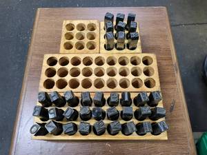 lot 346 image: Letter and number punches...