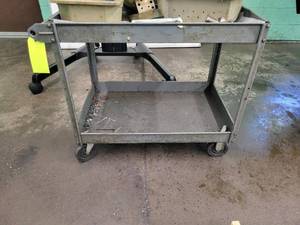 lot 373 image: Shop cart on casters...