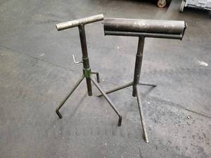 lot 427 image: (2) material support stands...