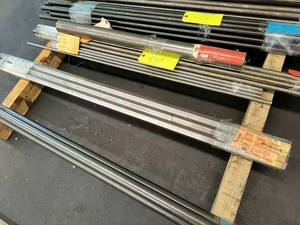 lot 204 image: (3) Stainless Steel Hexagonal Bar S...