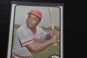 lot 47 image: 1973 Topps Joe Morgan #230 In Person Autograph Damaged - See Description