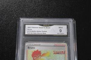 lot 66 image: Pokemon Battle Styles Bruno #172163 Secret Rare GMA 9