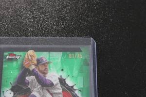 lot 83 image: 2024 Topps Finest Green Refractor Bert Blyleven Autograph #FA-BB 175  Only 75 Exist