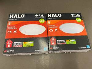 lot 5 image: trolly - Halo 6-Inch LED Surface Downlight, 3000K