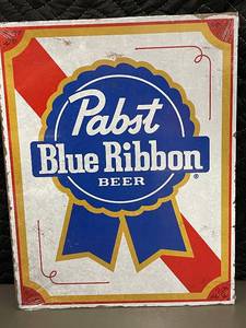 lot 209 image: Pabst Blue Ribbon Beer Metal Sign