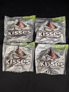 Hersheys Kisses Milk Chocolate, 4 Packs, 10.1 oz Each