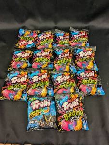 Lot of 12 Trolli Sour Bursting Crawlers - 4oz Bags