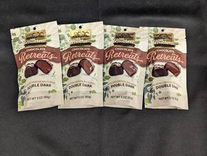 Your Brothers Chocolate Retreats Double Dark Smooth Chocolate Fudge (3 oz, Pack of 4)