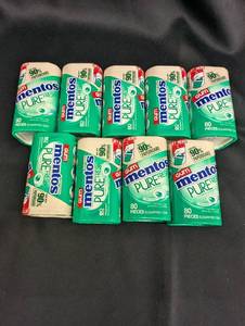 Lot of Mentos Pure Fresh Gum Containers - 80 Pieces Each