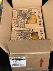lot 13 image: A - Table Talk Pies Pumpkin Pies 8 - Pack of 6