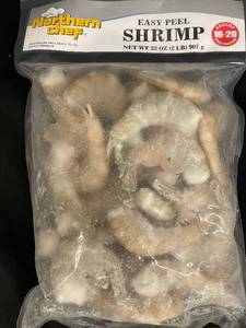 lot 23 image: F - Northern Chef Easy Peel Shrimp - Individually Quick Frozen (2 lbs)