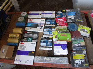 lot 17 image: Misc. Auto Body Sanding Supplies