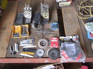 lot 28 image: Drill Bits, Grinding Supplies & Misc.