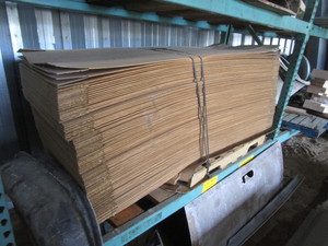 lot 47 image: Pallet of Cardboard Shipping Boxes 6x19x66