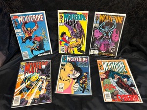 lot 17 image: 6 Wolverine Comic Books Mint Condition