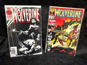 lot 19 image: Two Wolverine Comic Books Mint Condition