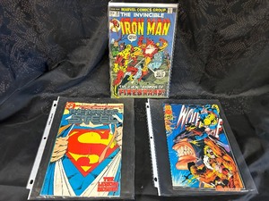 lot 34 image: Iron Man, The Man of Steel & Wolverine Comic Books